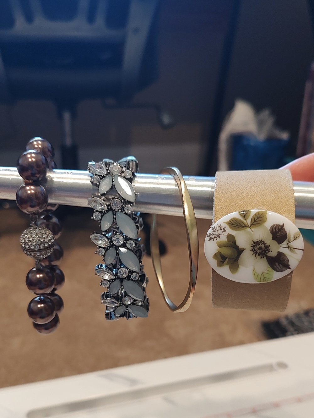 Set Of Four Bracelets,Fit Average Size Wrists, Great Condition For All Occasions